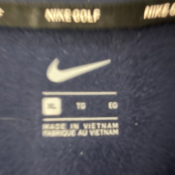 Men’s Nike golf quarter zip/Alaska cruise line XL/ navy with gray. Like new. - Picture 3 of 3